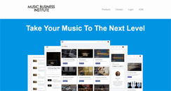 Desktop Screenshot of musicbusinessinstitute.com