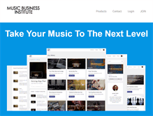 Tablet Screenshot of musicbusinessinstitute.com